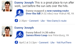 Facebook Connect Feed Example